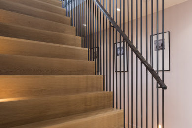 Photo of a contemporary staircase in Hertfordshire.