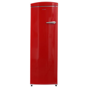 24 in. Classic 8.3 Cu. FT. Frost Free Retro Upright Freezer, Red
