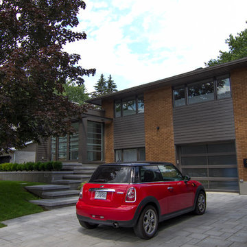Agrandissement contemporain d'un ''split level'' des années 50