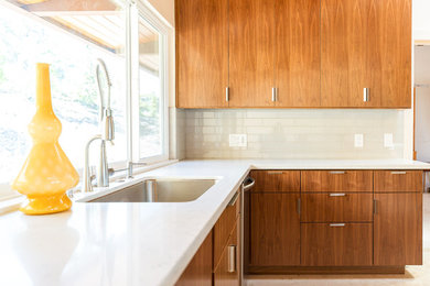 1950s kitchen photo in Los Angeles