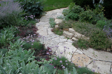 Perennial Garden and Flagstone Path