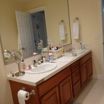 Kids bathroom become grow up bathroom in 30days