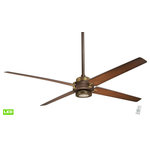 Minka Aire - Minka Aire F726-ORB/AB Spectre - 60" Ceiling Fan with Light Kit - Shade Included: TRUERod Length(s): 6 x 0.75 Dimable: TRUEInternal/Alternate: Amps: 0.44Internal/Alternate: Color Temperature: 3000Internal/Alternate: CRI: 80Internal/Alternate: Lumens: 1100Internal/Alternate: Rated Life: 25000 Hours* Number of Bulbs: 1*Wattage: 17W* BulbType: LED* Bulb Included: Yes