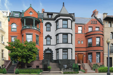 Inspiration for a contemporary exterior home remodel in DC Metro