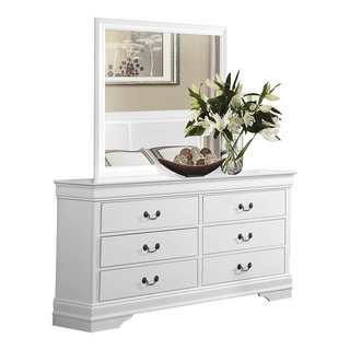 Louis Philippe Dresser and Mirror Combination