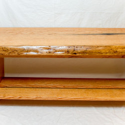 Oak Long Bench with Live Edge - Indoor Benches