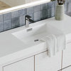 Boutique Bath Vanity, High Gloss White, 48", Single Sink, Freestanding