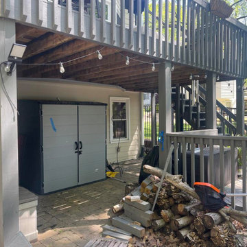 Marietta, GA Deck Resurface and Deck Extension with Trex Enhance Natural Series