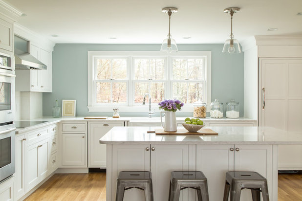 Transitional Kitchen by kelly mcguill home
