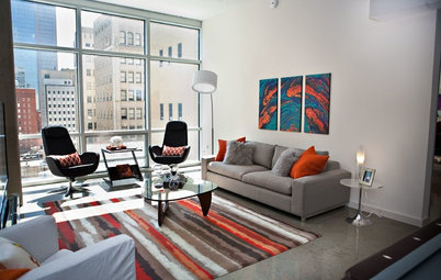 Room of the Day: Fun in a Jiffy for a Downtown Dallas Living Room
