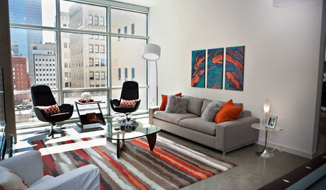 Room of the Day: Fun in a Jiffy for a Downtown Dallas Living Room