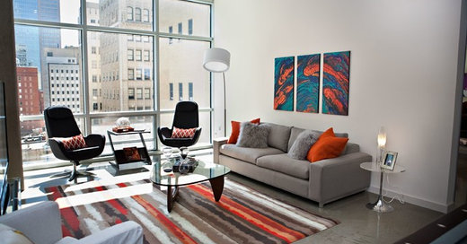 Room of the Day: Fun in a Jiffy for a Downtown Dallas Living Room