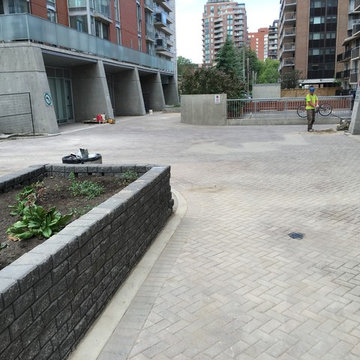Upper Deck Construction & Consulting - commercial Interlocking brick paver drive