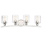 Minka Lavery - Studio 5 4-Light Bath, Polished Nickelh - Stylish and bold. Make an illuminating statement with this fixture. An ideal lighting fixture for your home.
