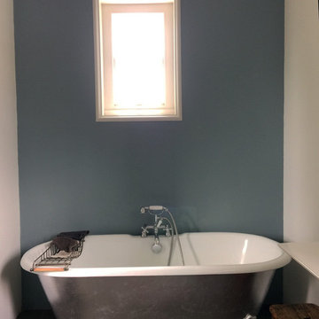 Gold and silver leaf bathroom