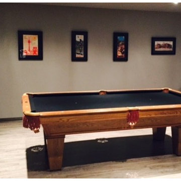 Pool tables in homes