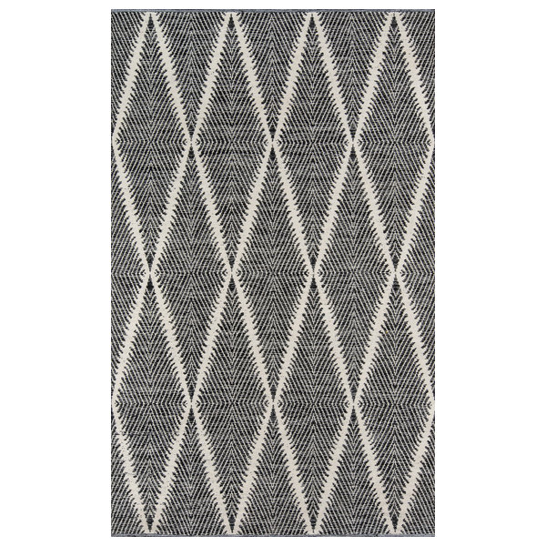 Erin Gates by Momeni River Beacon Indoor Outdoor Hand Woven Rug, Black