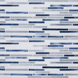Gigi's Groovy Stixx- AlysEdwards Glass Tile- Moody Blues - Tile