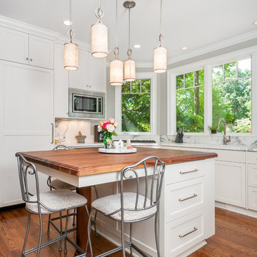 A New Bay Window addition makes a great functional kitchen with great views