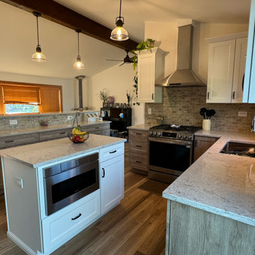 Stunning Kitchen Remodel Done with New Two-Tone Cabinets