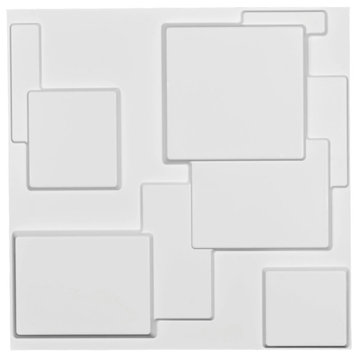 19 5/8"W x 19 5/8"H Gomez EnduraWall Decorative 3D Wall Panel, White
