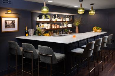Inspiration for a home bar remodel in Philadelphia
