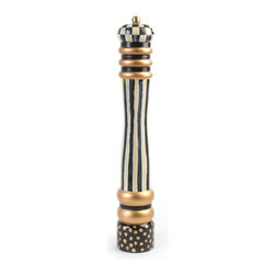 Courtly Check Pepper Mill - 16" | MacKenzie-Childs - Serving Utensils