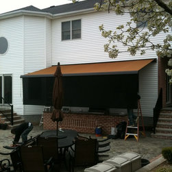 Solid Awnings With Drop Screen - Awnings