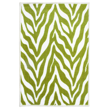 Furnish My Place Zebra Assorted Area Rug, 18"x36" Half Round, Set of 20