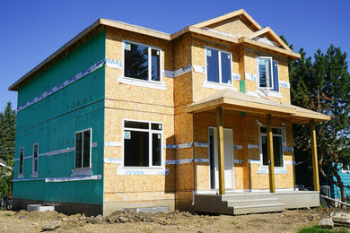 Trendy home design photo in Edmonton