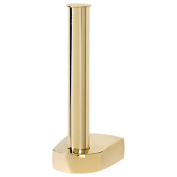 Alno A8967 Euro Series 5-7/8 Inch Tall Vertical Single Post - Unlacquered Brass
