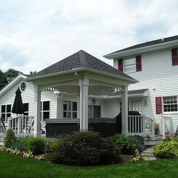 Deck Remodel with Gazebo Roof and Jacuzzi