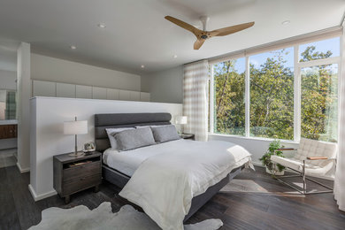 Inspiration for a modern bedroom remodel in Other