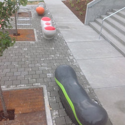 Hillside Terrace Sculptural Concrete Benches - Products