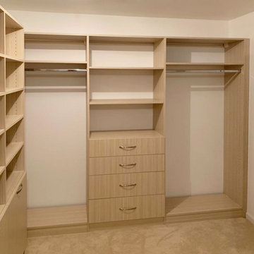 Chic Light Wooden Small Custom Closets: Elevating Storage Solutions