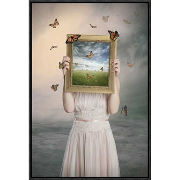 "Set Them Free" Framed Canvas Giclee by Baden Bowen, 16x23"