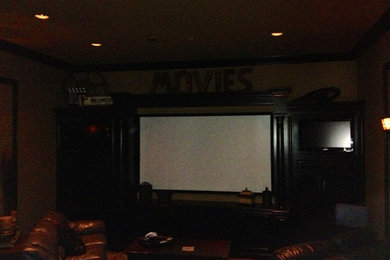 Home theater photo in Dallas