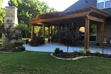 Inspiration for a craftsman patio remodel in Oklahoma City