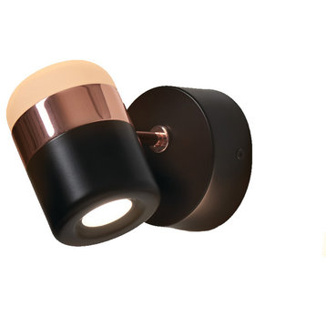 Ling Wall Lamp, Black And Copper