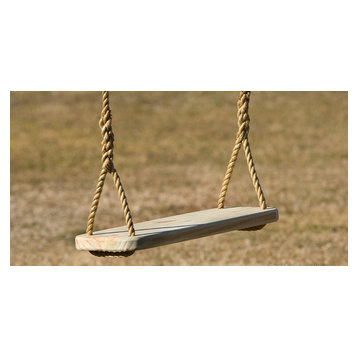 Premier Wood Tree Swing With Rope