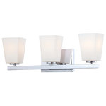 Minka-Lavery - Minka-Lavery City Square Three Light Bath 6543-77 - Three Light Bath from City Square collection in Chrome finish. Number of Bulbs 3. Max Wattage 100.00. No bulbs included. No UL Availability at this time.