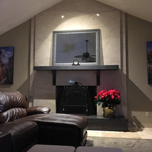 living room fireplave