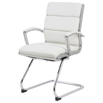 Boss Office Executive CaressoftPlus Guest Chair with Metal Chrome Finish