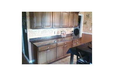 Elegant kitchen photo in Birmingham
