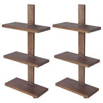 3-Shelf Hanging Accent or Wall Shelf, Natural