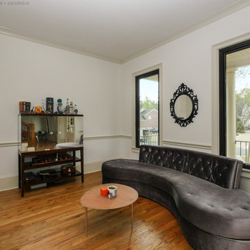 New Black Windows in Fantastic Living Room - Renewal by Andersen Georgia
