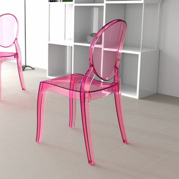 Clear Lucite Acrylic Dining Chairs