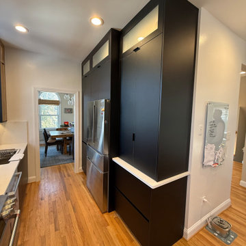 Modern Black and Wood Kitchen Remodel in Arlington, VA