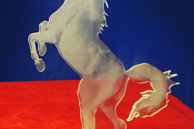 'Horse' Glass Sculpture.