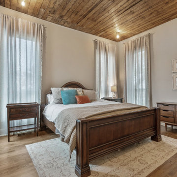 Rustic Retreat Bedroom with Warm Wood Accents
